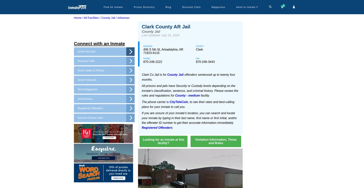 Preview of inmateaid.com
