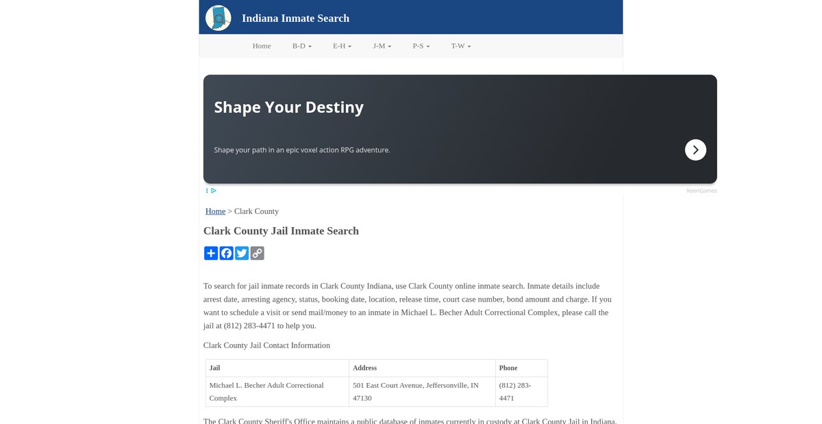 Preview of inmatesearchin.org