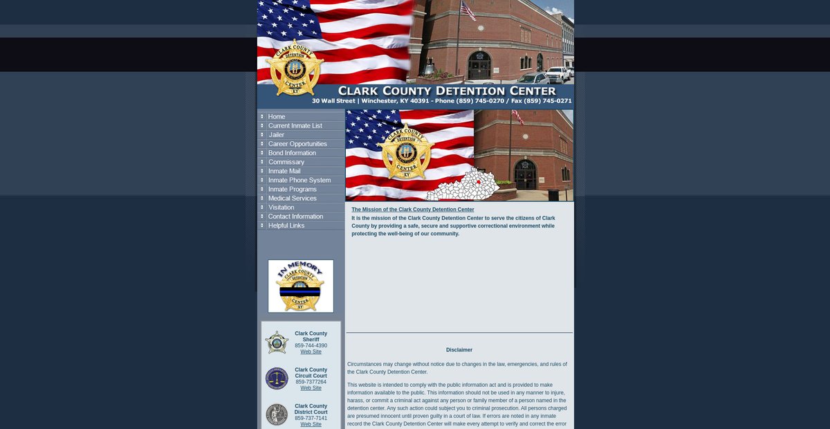 Preview of clarkdetentioncenter.com