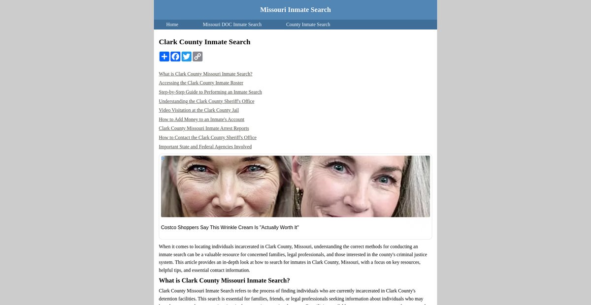 Preview of inmatesearchmissouri.org