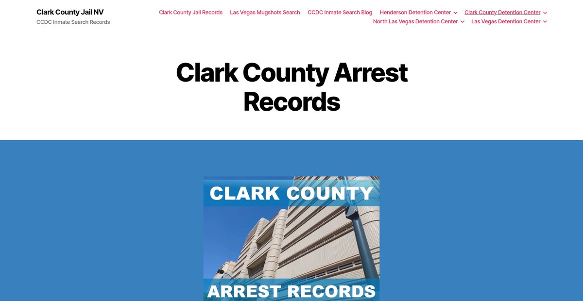 Preview of clarkcountyjailnv.com