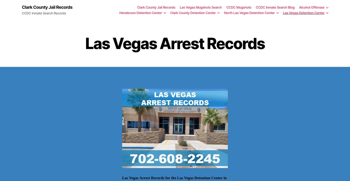 Preview of clarkcountyjailrecords.com