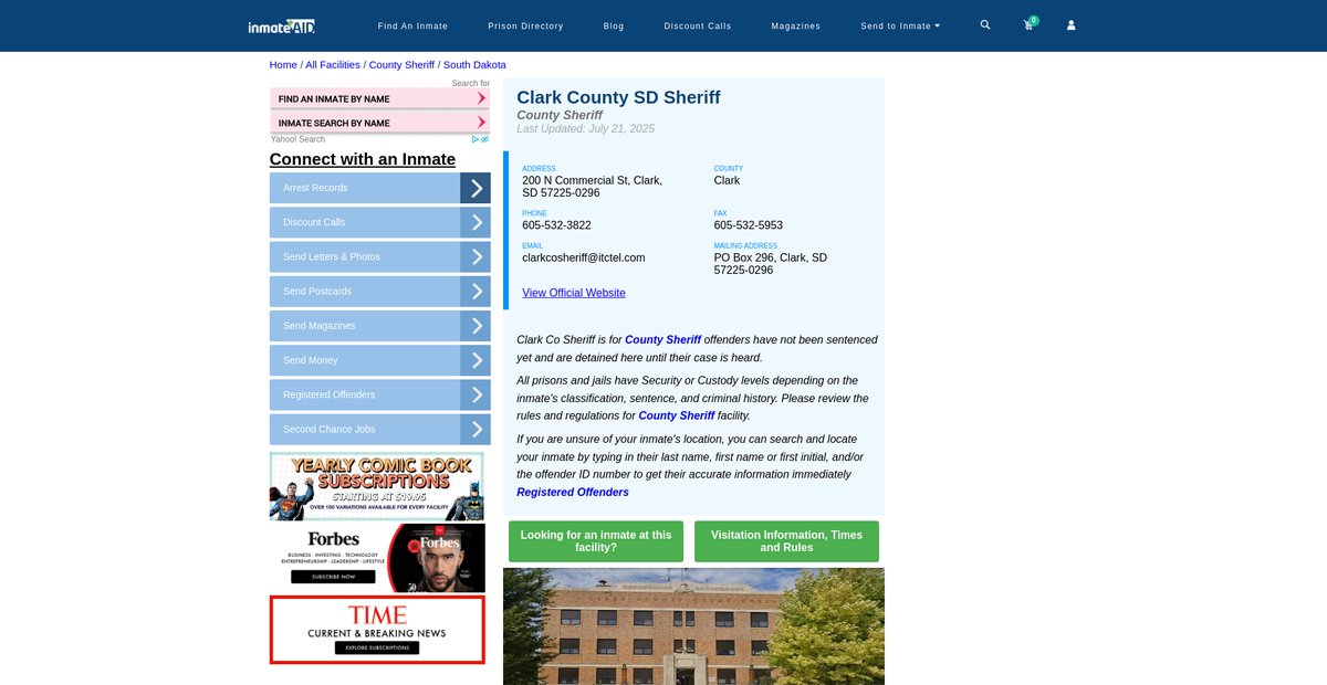Preview of inmateaid.com