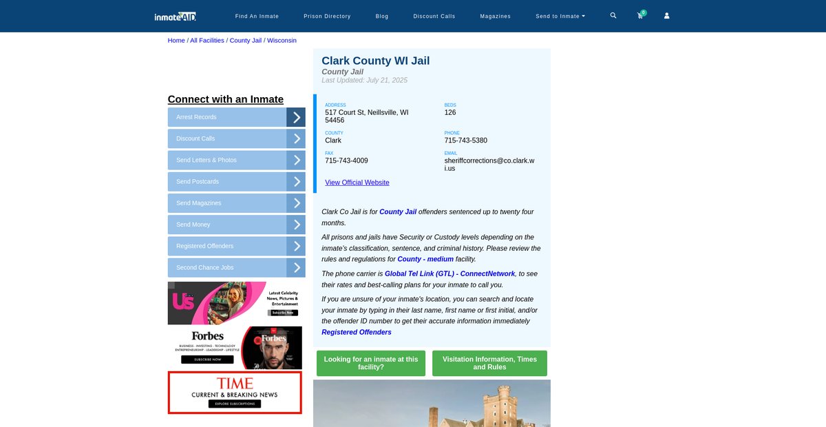 Preview of inmateaid.com