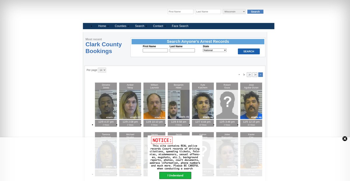 Preview of wisconsin.arrests.org