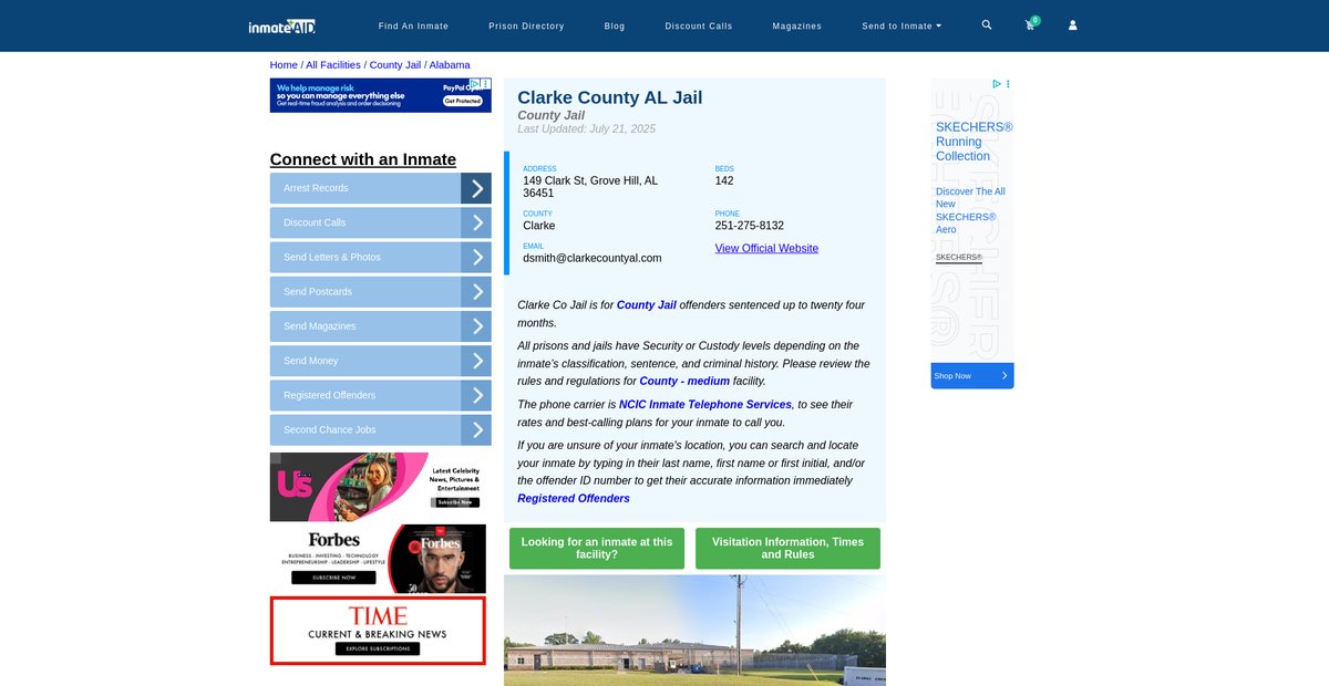 Preview of inmateaid.com