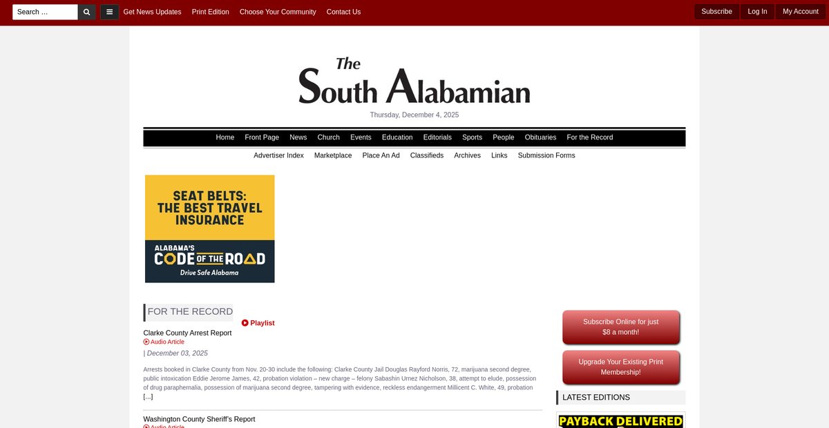 Preview of southalabamian.com