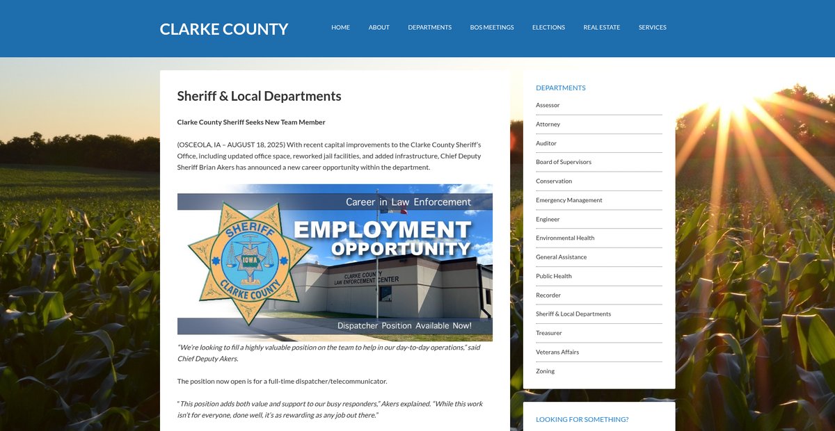 Preview of clarkecounty.iowa.gov