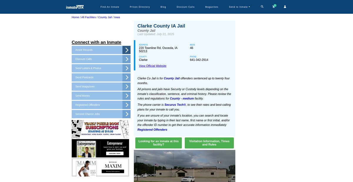 Preview of inmateaid.com