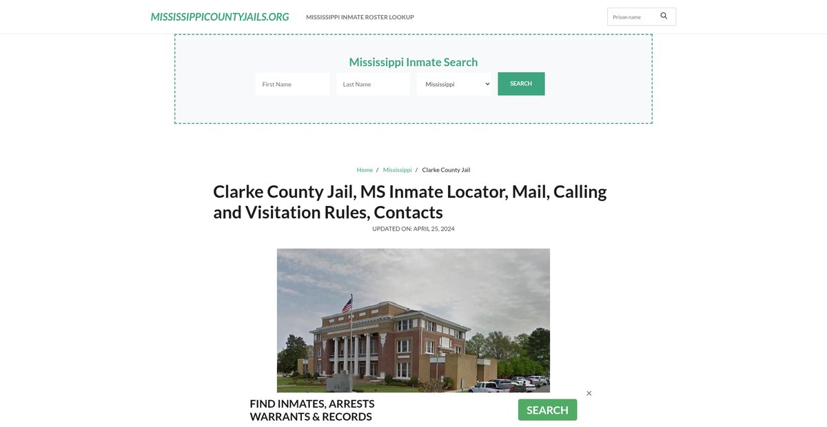 Preview of mississippicountyjails.org