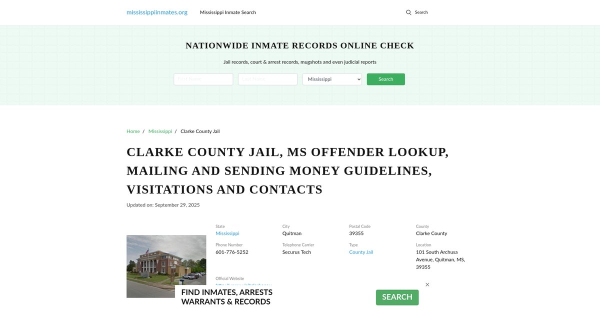 Preview of mississippiinmates.org