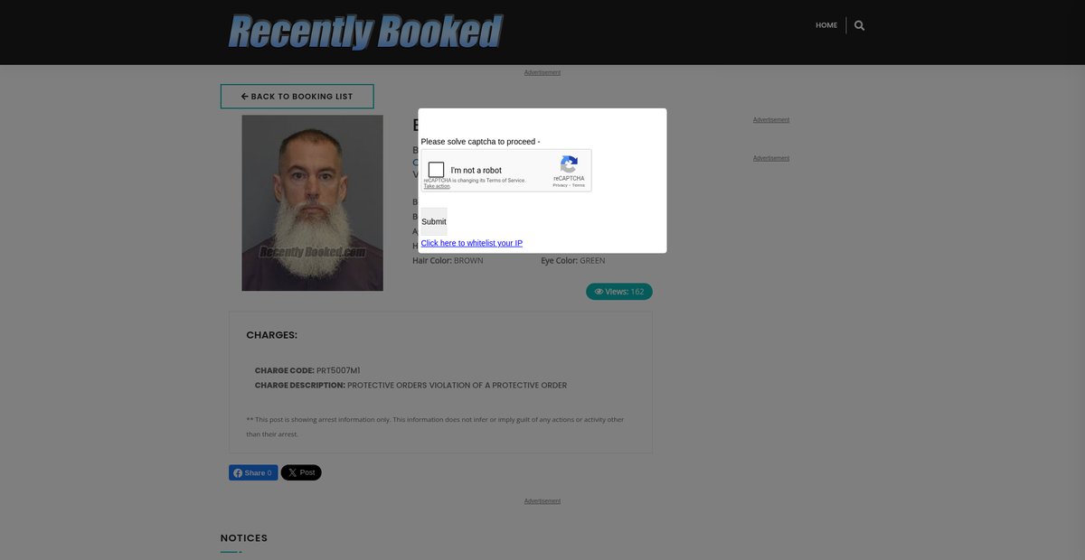Preview of recentlybooked.com