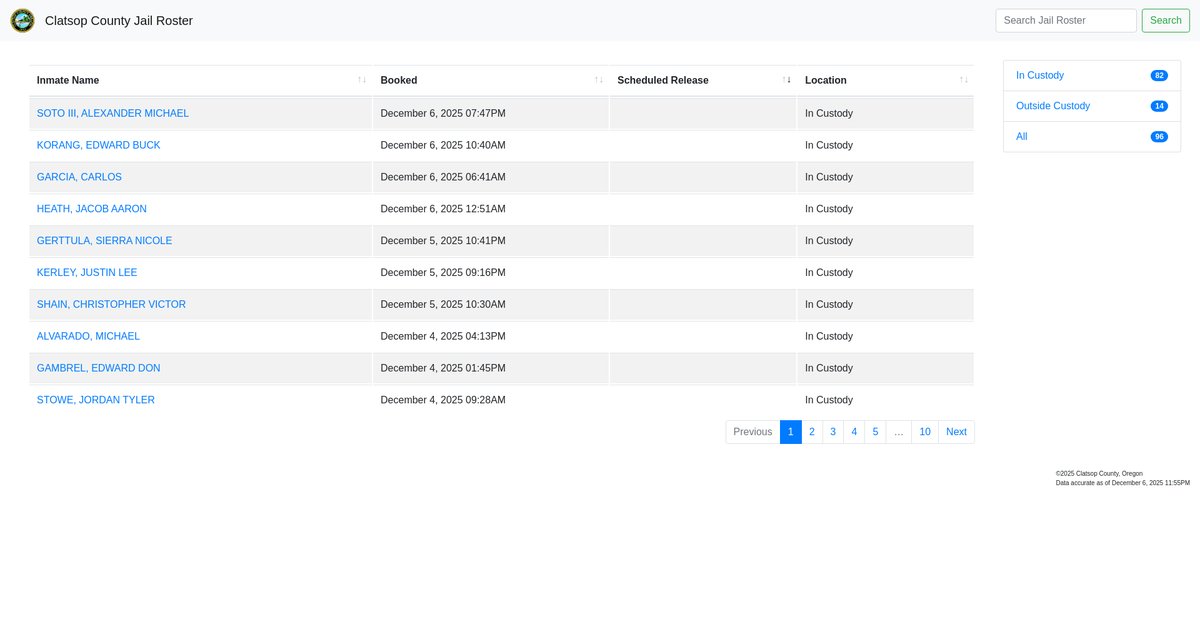 Preview of apps.clatsopcounty.gov