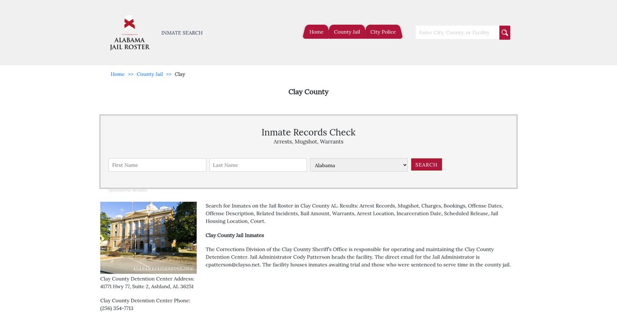Preview of alabamajailroster.com