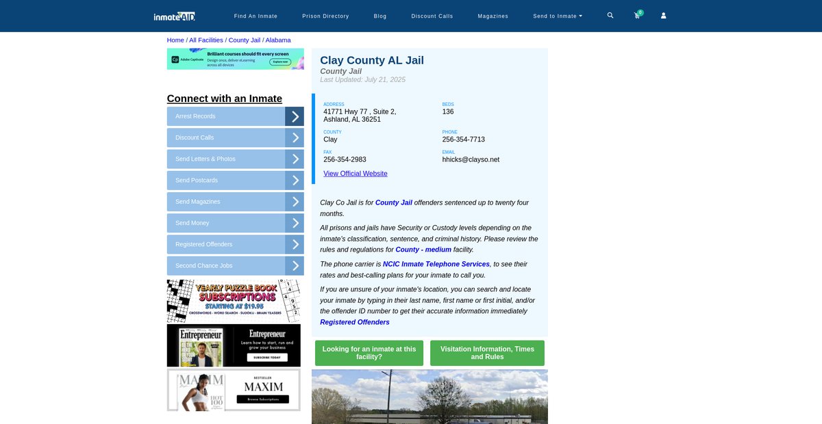 Preview of inmateaid.com