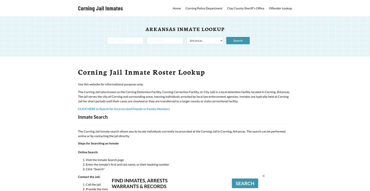 Preview of corningjail.org