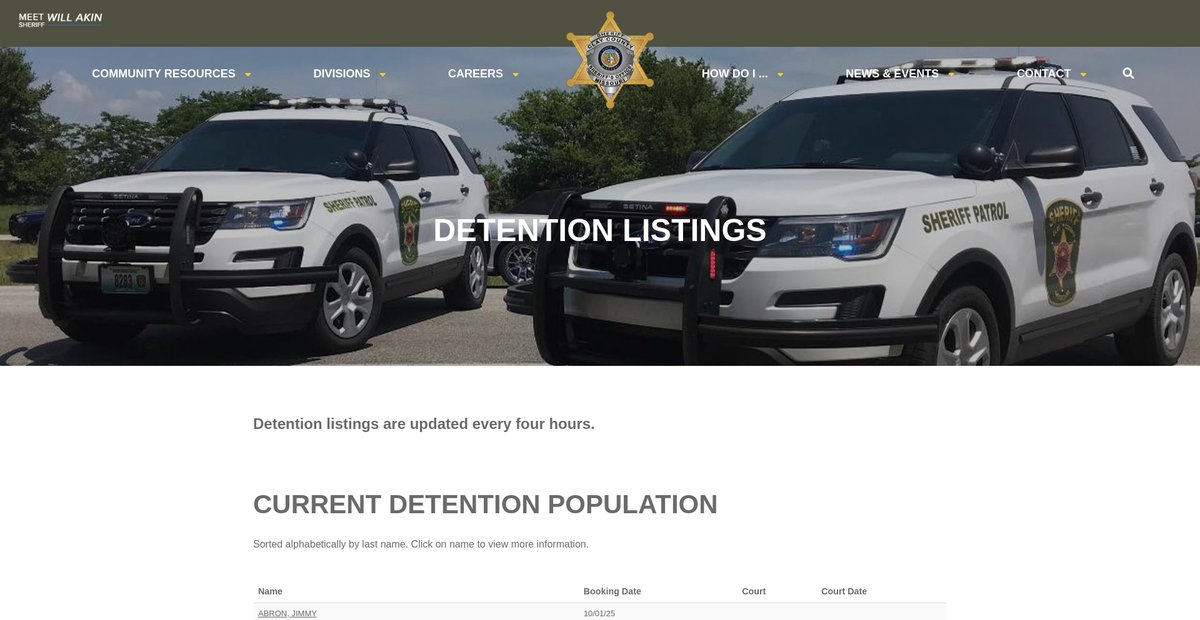Preview of sheriffclayco.org