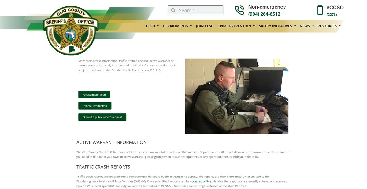 Preview of claysheriff.com