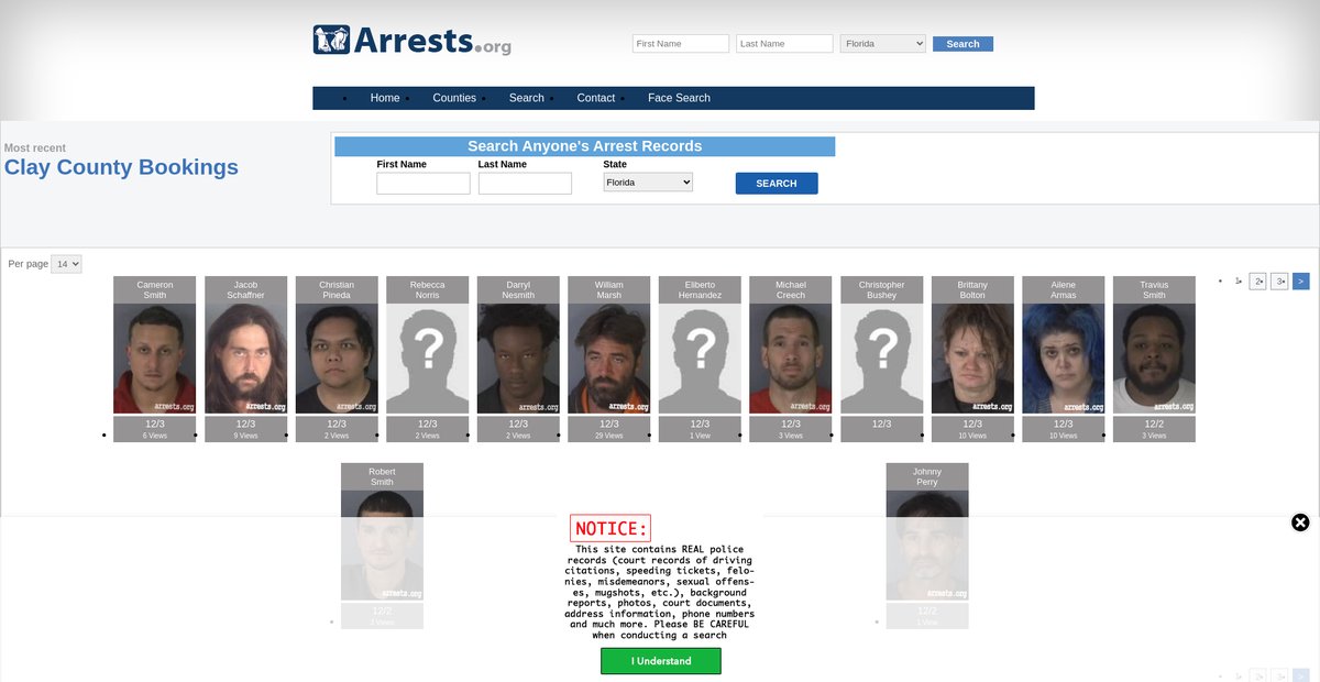 Preview of florida.arrests.org