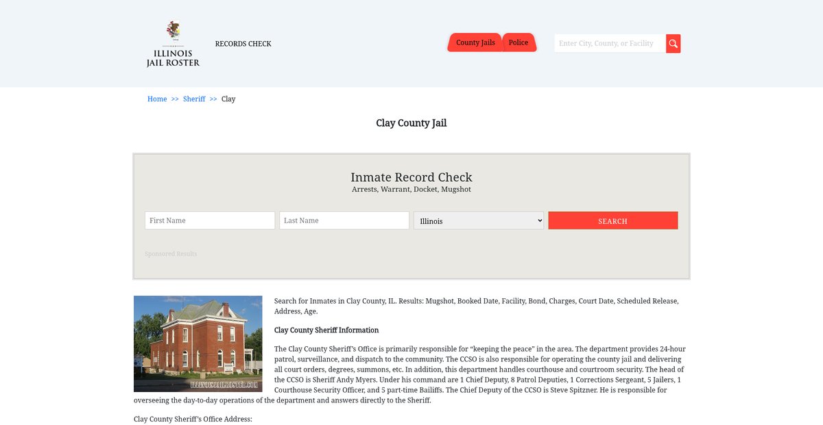 Preview of illinoisjailroster.com