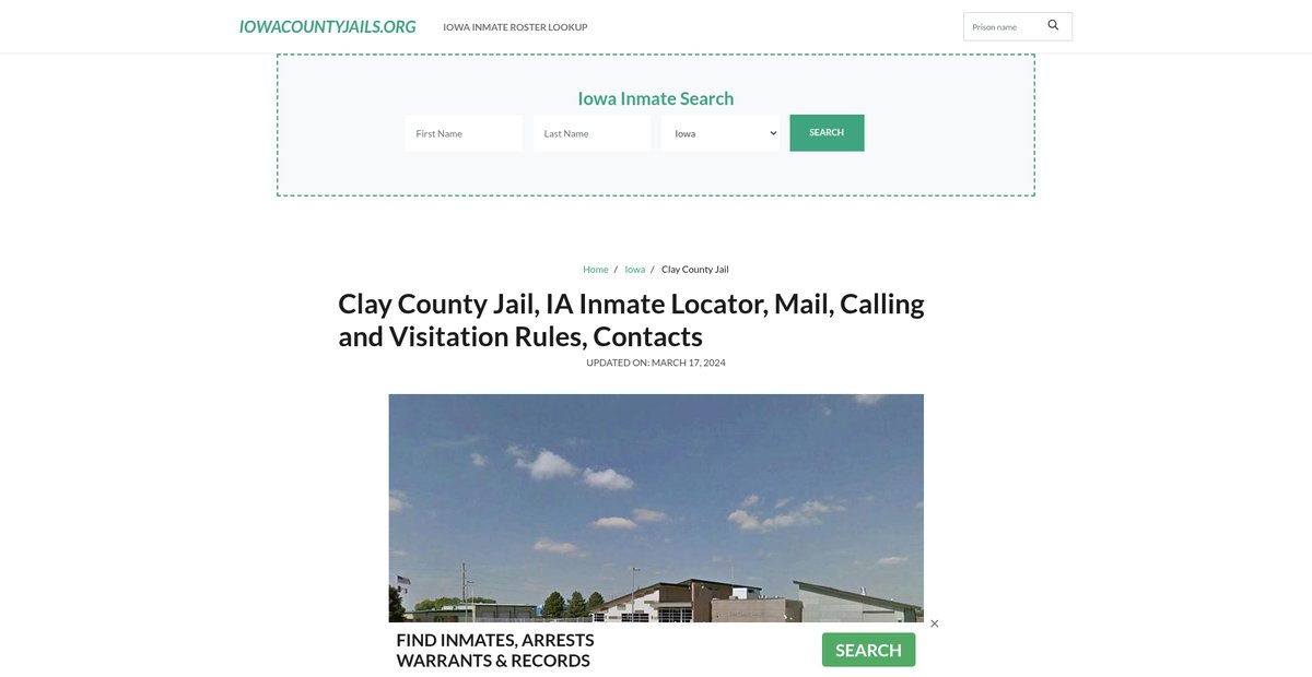 Preview of iowacountyjails.org
