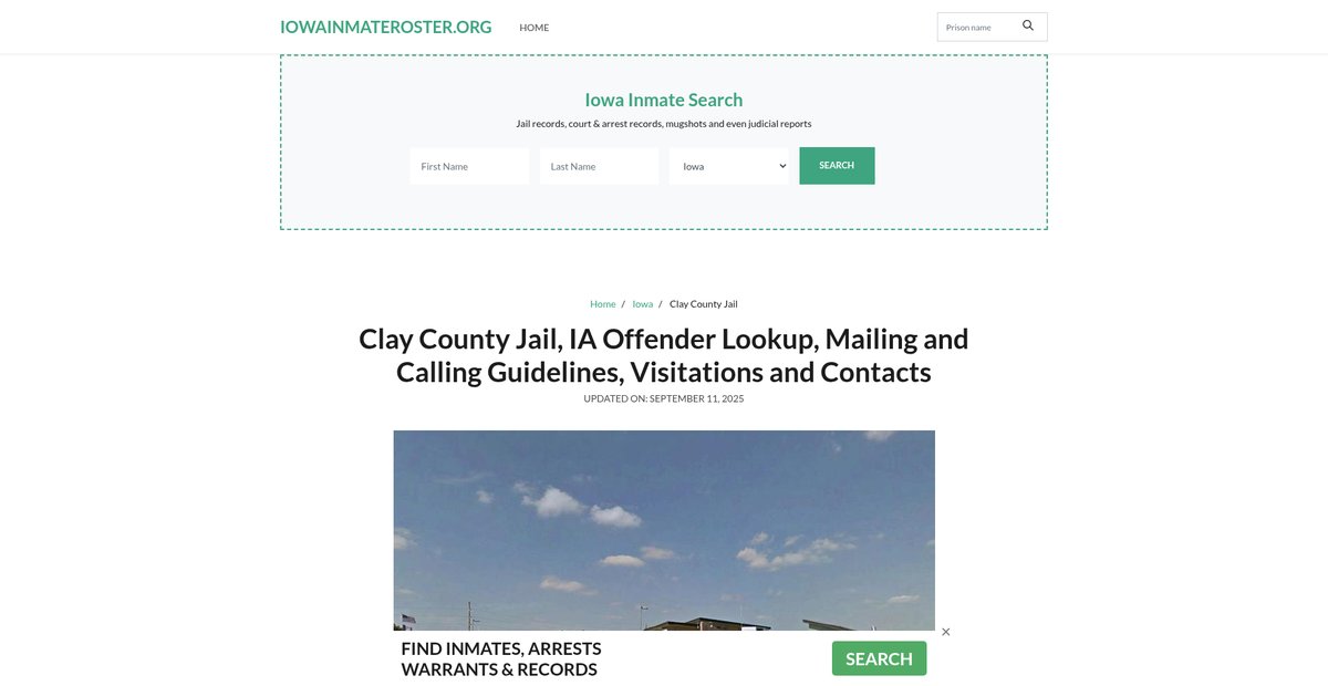 Preview of iowainmateroster.org