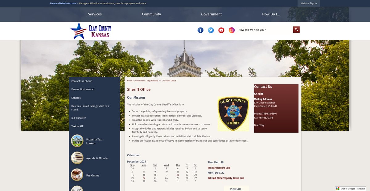 Preview of claycountykansas.org