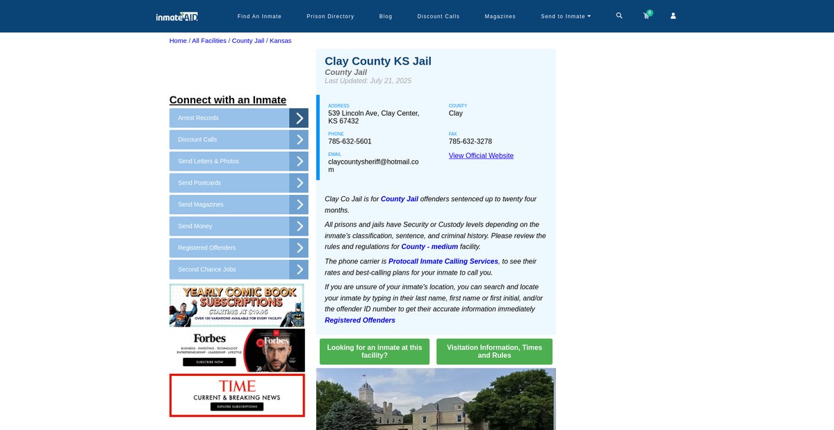 Preview of inmateaid.com