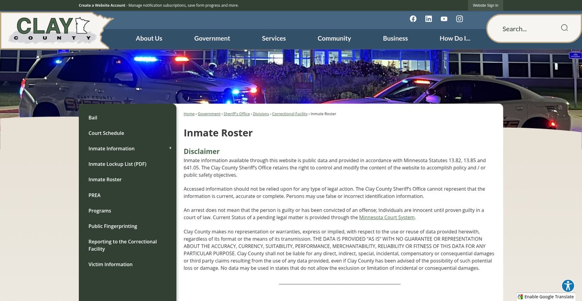 Preview of claycountymn.gov