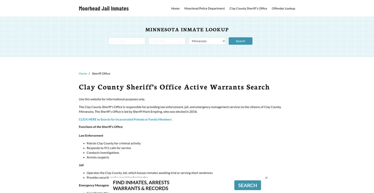 Preview of moorheadjail.org