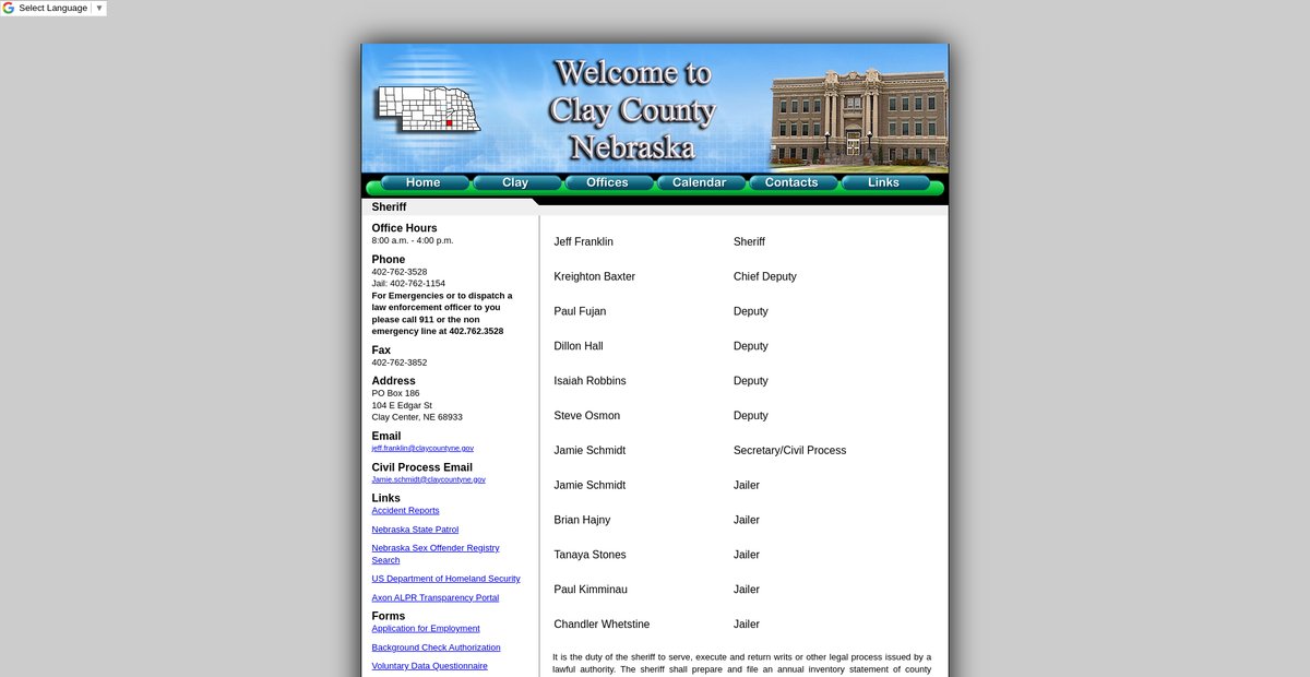 Preview of claycounty.ne.gov