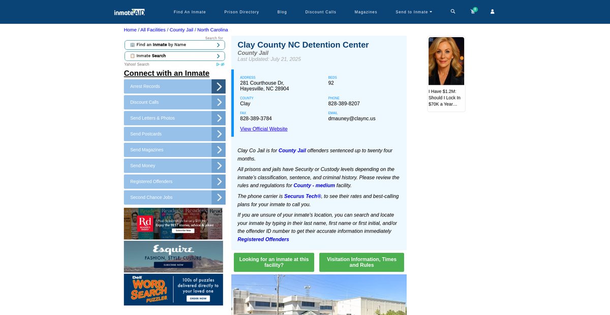 Preview of inmateaid.com