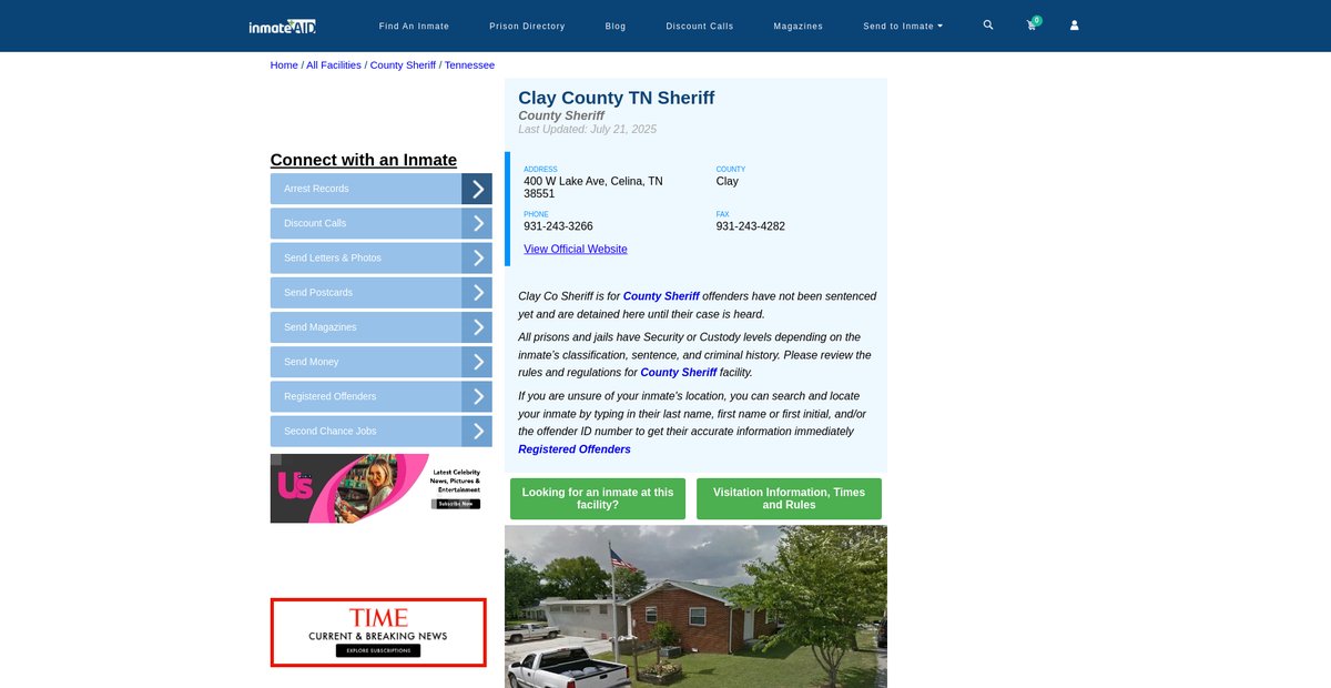 Preview of inmateaid.com