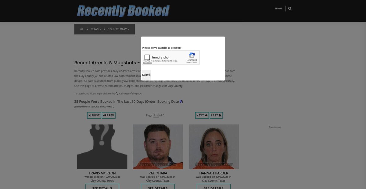 Preview of recentlybooked.com