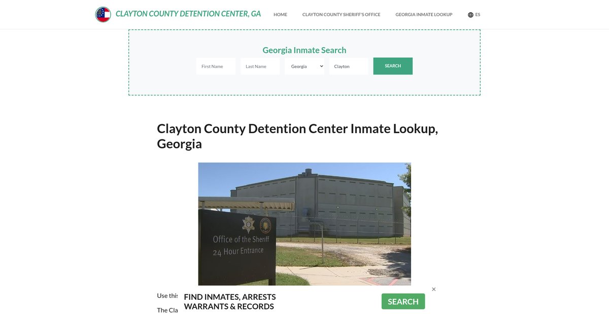 Preview of claytoncountydetentionga.org