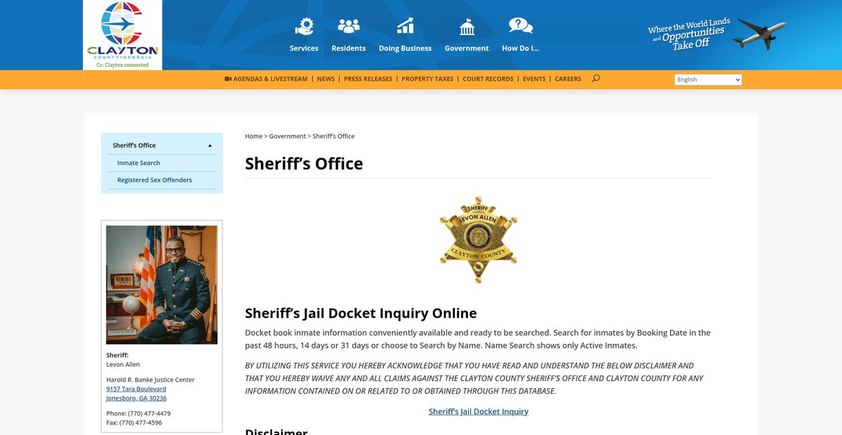 Preview of claytoncountyga.gov