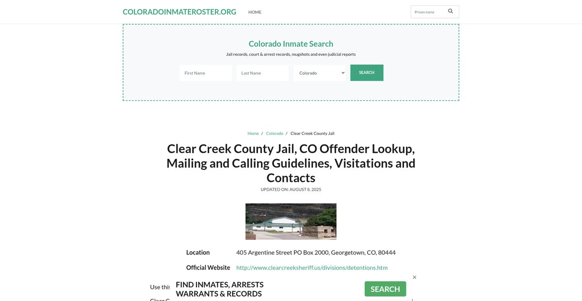 Preview of coloradoinmateroster.org