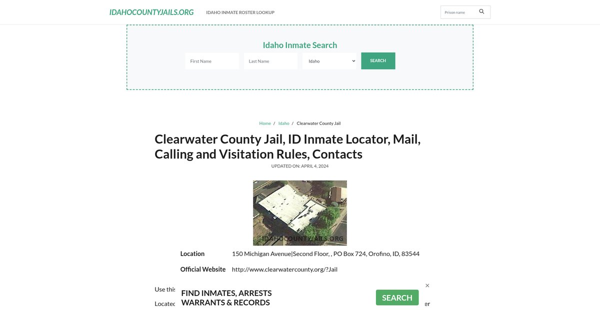 Preview of idahocountyjails.org
