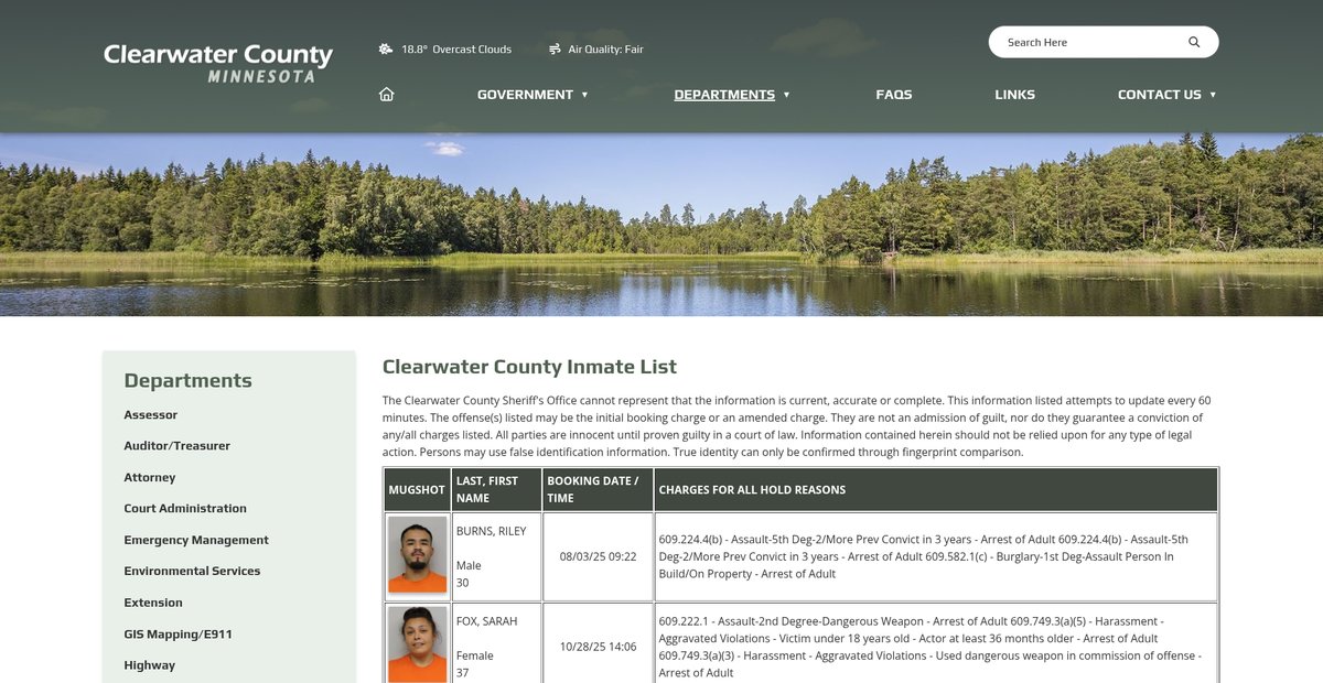 Preview of clearwatercountymn.gov