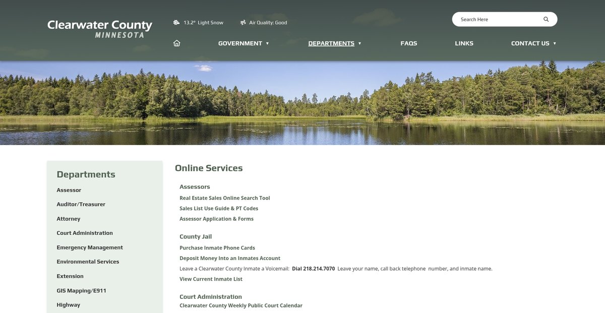 Preview of co.clearwater.mn.us