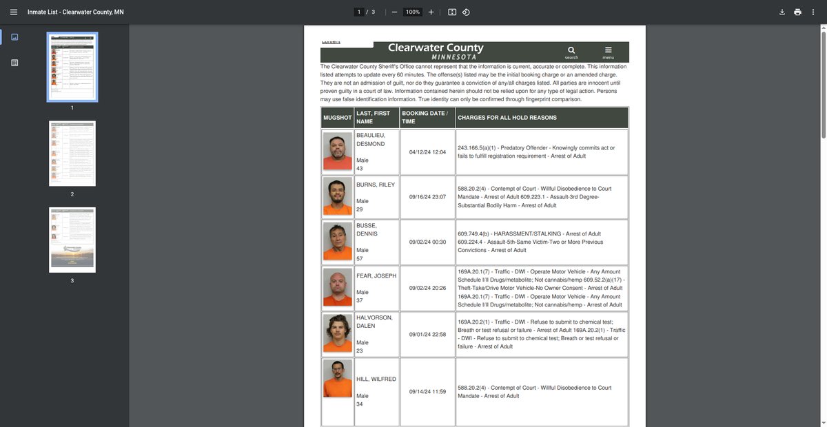 Preview of jailrosters.org