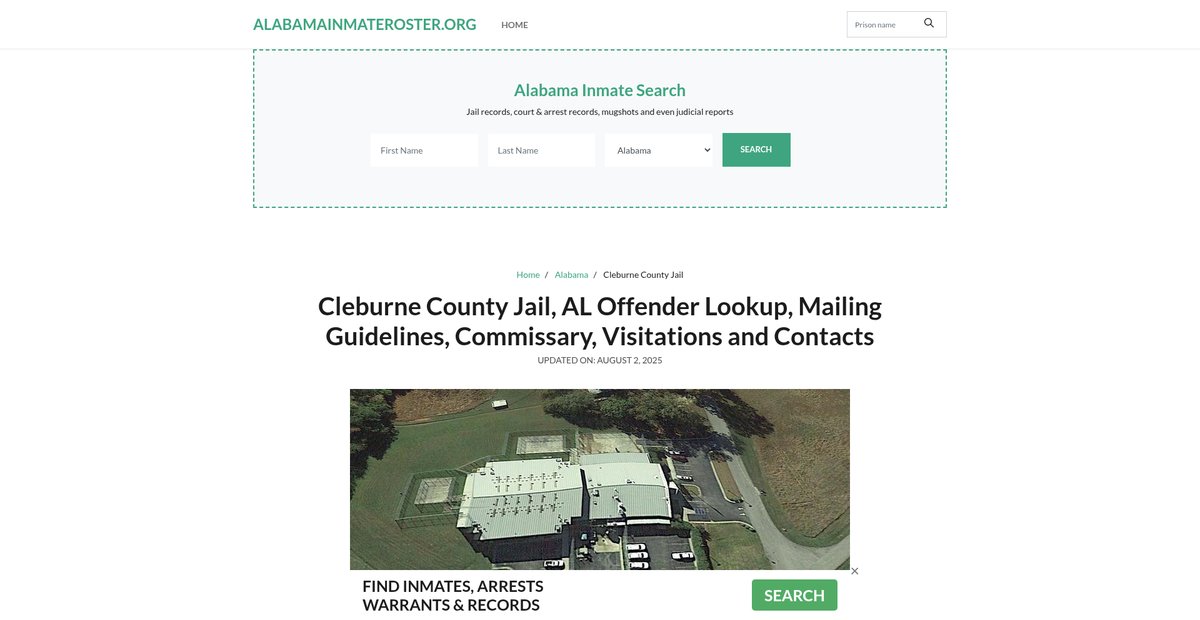 Preview of alabamainmateroster.org