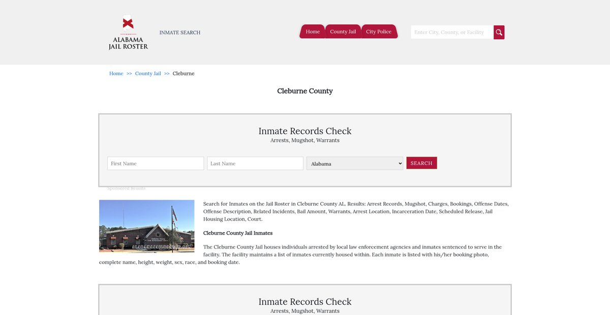 Preview of alabamajailroster.com