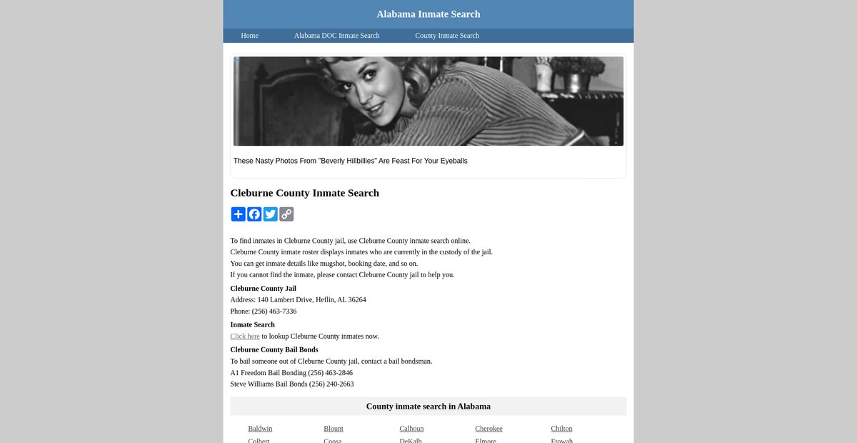 Preview of inmatesearchalabama.org