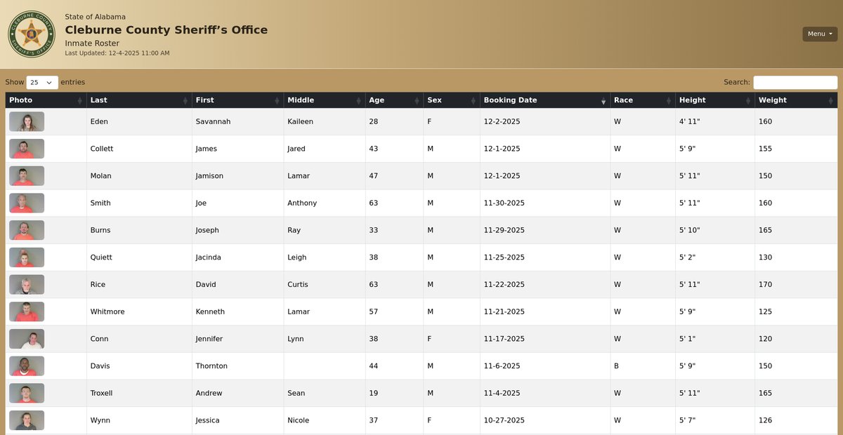 Preview of cleburnecountyso.org