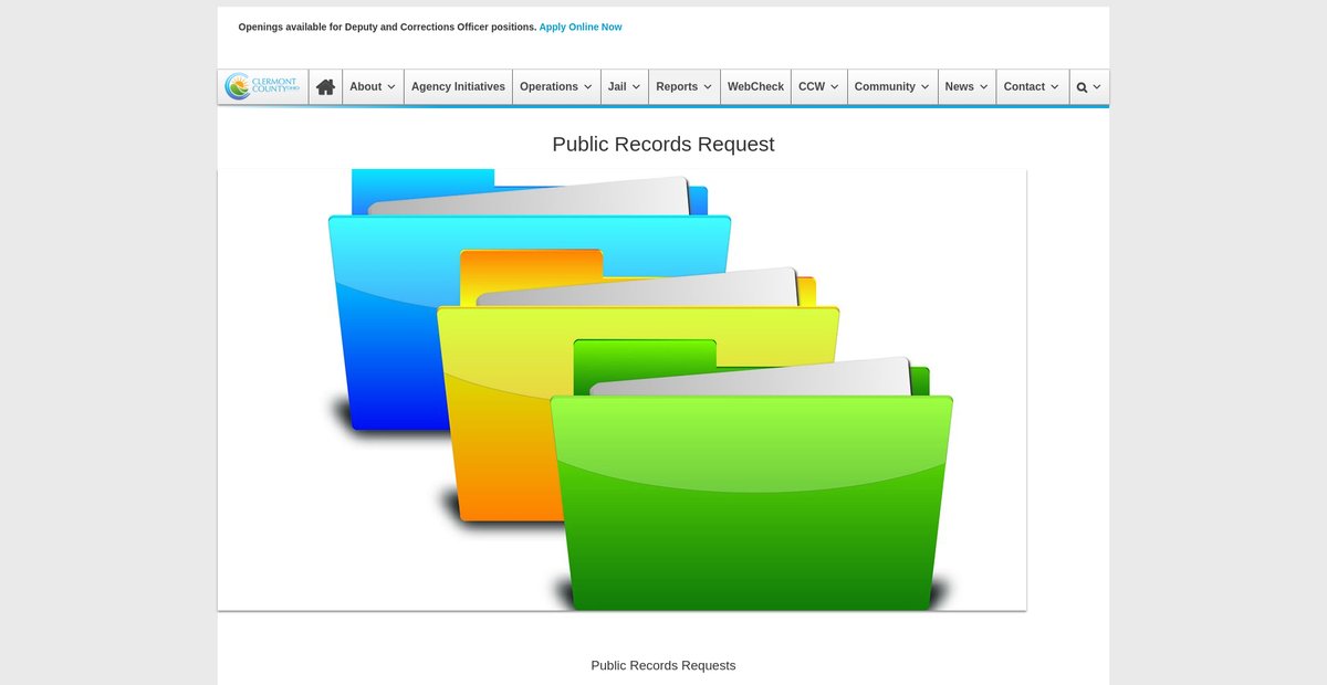 Preview of clermontsheriff.org