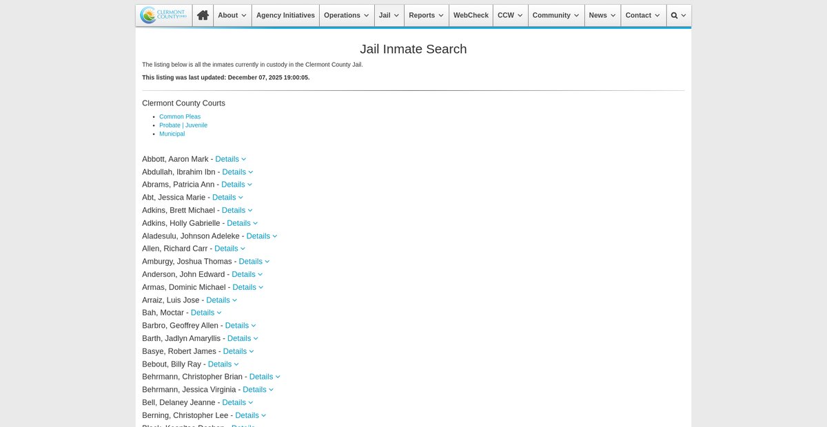 Preview of clermontsheriff.org