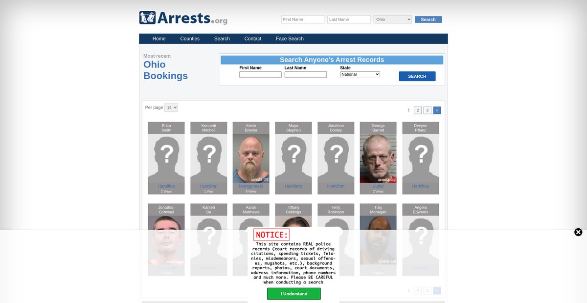 Preview of ohio.arrests.org