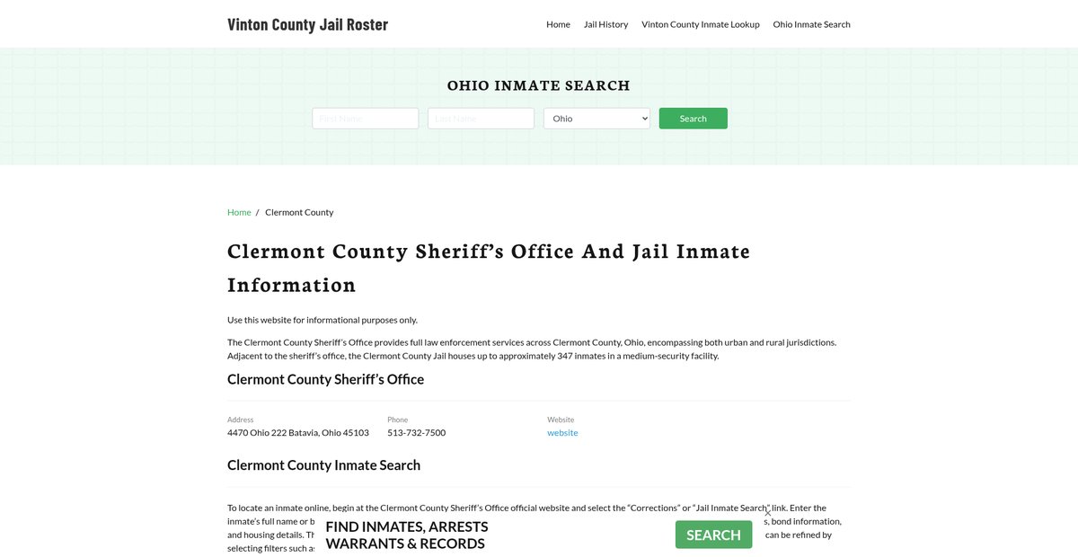 Preview of vintoncountysheriff.com