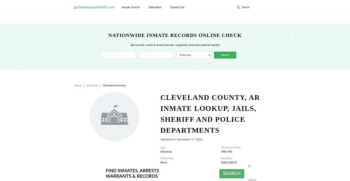 Preview of garlandcountysheriff.com